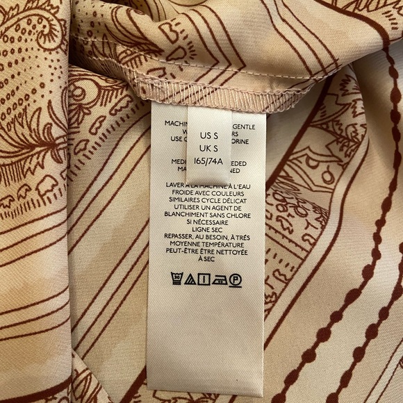 Free People Beige and Brown Hampton Wrap Maxi Skirt with Floral Scarf Print - Picture 5 of 5